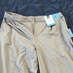 Gray Wide Leg Women's Pants